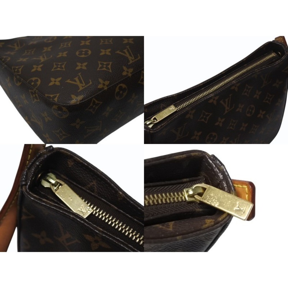 LOUIS VUITTON Looping Brown One Shoulder Hobo Bag Monogram Leather Brown - Picture 8 of 8